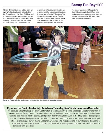 Newsletters: Family Center